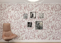 Het wasbare Roodbruine Bloemenbehang van de Bladplattelander voor Muurdecoratie