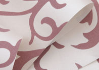 Het wasbare Roodbruine Bloemenbehang van de Bladplattelander voor Muurdecoratie