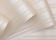 Verwijderbaar Modern Gestreept Behang voor Huisdecoratie, Champagne-Strepenpatroon
