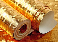 Het waterdichte Behang van het Luxedecor met Gouden Foliemateriaal, het Certificaat van Ce ISO