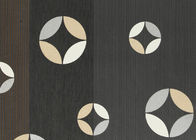 Het zwarte van de het Behangwoonkamer van pvc van het Koperpatroon Moderne Verwijderbare Gestreepte Behang