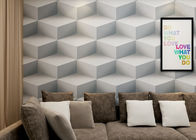 Grijs van het het Huisbehang van Colro 3D Verwijderbaar, 3D het Effect Geometrisch Modern Behang
