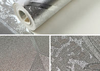 Vochtbestendig Modern Verwijderbaar Behang met Zilveren Geometrisch Patroon