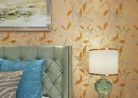 Economisch verfraai Bladeren Modern Verwijderbaar Behang voor Huisdecoratie, Zuivere Kleur
