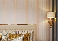 Het donkere Roze Behang van het Huisdecor/Woonkamer Gestreept Behang met Gedrukte Oppervlaktebehandeling