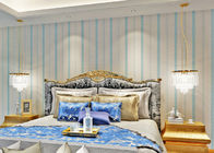 Blauwe Kleur van het woonkamer de Moderne Verwijderbare Behang met Natuurlijke Installatievezels, 0.53*10m/-broodje