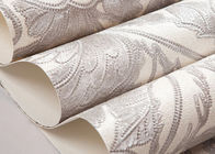 Het Behang/de Muurbekledingen van het ivoor Witte In reliëf gemaakte Bloemenpatroon voor Winkelmuren