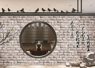Waterdicht de Lage Prijsbehang van pvc voor Keukenmuren, 3D Baksteeneffect Behang
