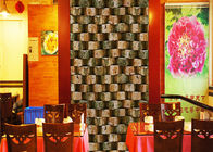 Eco - Vriendschappelijk In reliëf gemaakt 3d Baksteeneffect Behang voor Restaurantachtergrond