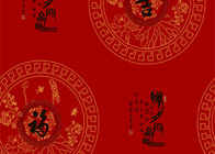 Chinees de Werken en Patronenzaal Decoratie Aziatisch Geïnspireerd Behang met pvc-Materiaal voor Hotel