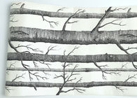 Het voordeel Moderne Verwijderbare Behang van de Berkboom/Behang voor Woonkamer 0.53*10M