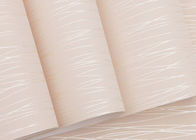 Het Huisdecoratie vriendschappelijke Eco van het strepen Grijze en Witte Roze Moderne Verwijderbare Behang -