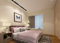 Niet - geweven Modern Verwijderbaar Behang voor Slaapkamer met Grijs Strepenpatroon