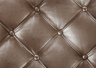 De Bruine Kleur van het luxueuze Woonkamerbehang met 3D Leerpatroon, 0.53*10M grootte
