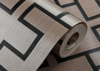 In reliëf gemaakt 3D Huisbehang/Modern Vinylbehang met Patroon van het Koffie het Geometrische Rooster