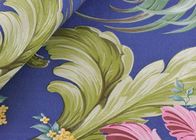 Bloemen het Patroon Zelfklevend Behang van pvc Geluiddicht met Blauwe Kleur, 0.53*10m